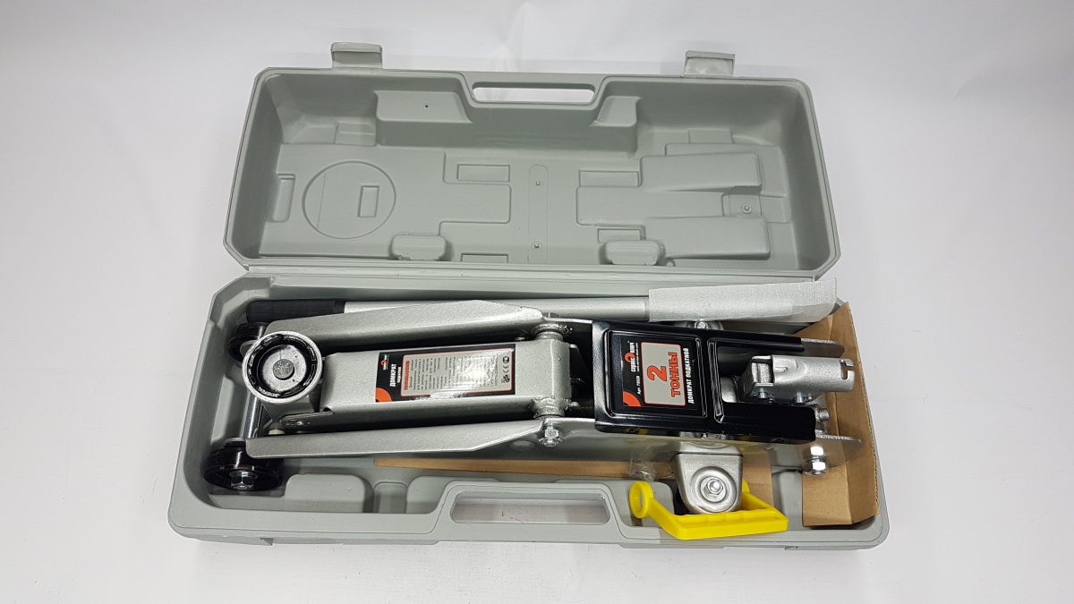 Домкрат 2т Сервис ключ подкатной 135-380мм 75028