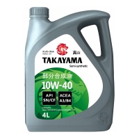Масло TAKAYAMA 10W40 Api SN/СF/SL/CF Acea А3/В4 п/с.4л пластик