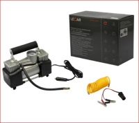 Компрессор двухпоршневой LECAR 10атм. 65л/мин. с удлиняемым шлангом (металлический корпус)